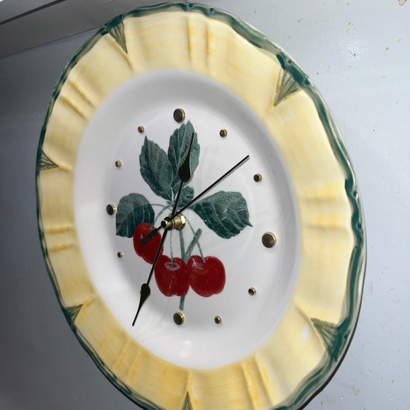 11” Custom Handmade Plate Clock BEAUTIFUL!! - Picture 5 of 7